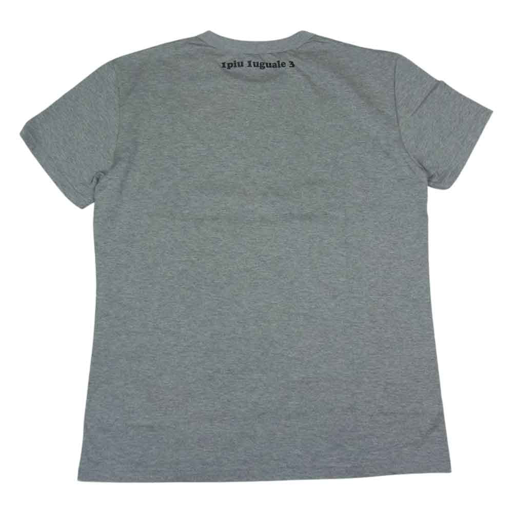 1piu1uguale3 ウノピュウノウグァーレトレ PEANUTS CREW ピーナッツクルー スヌーピー MRT262 COT316 クルーネック 半袖 Tシャツ グレー系 5【中古】