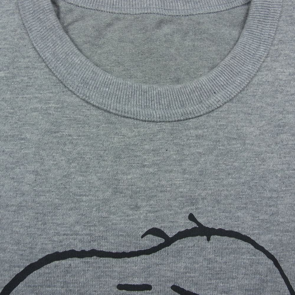 1piu1uguale3 ウノピュウノウグァーレトレ PEANUTS CREW ピーナッツクルー スヌーピー MRT262 COT316 クルーネック 半袖 Tシャツ グレー系 5【中古】