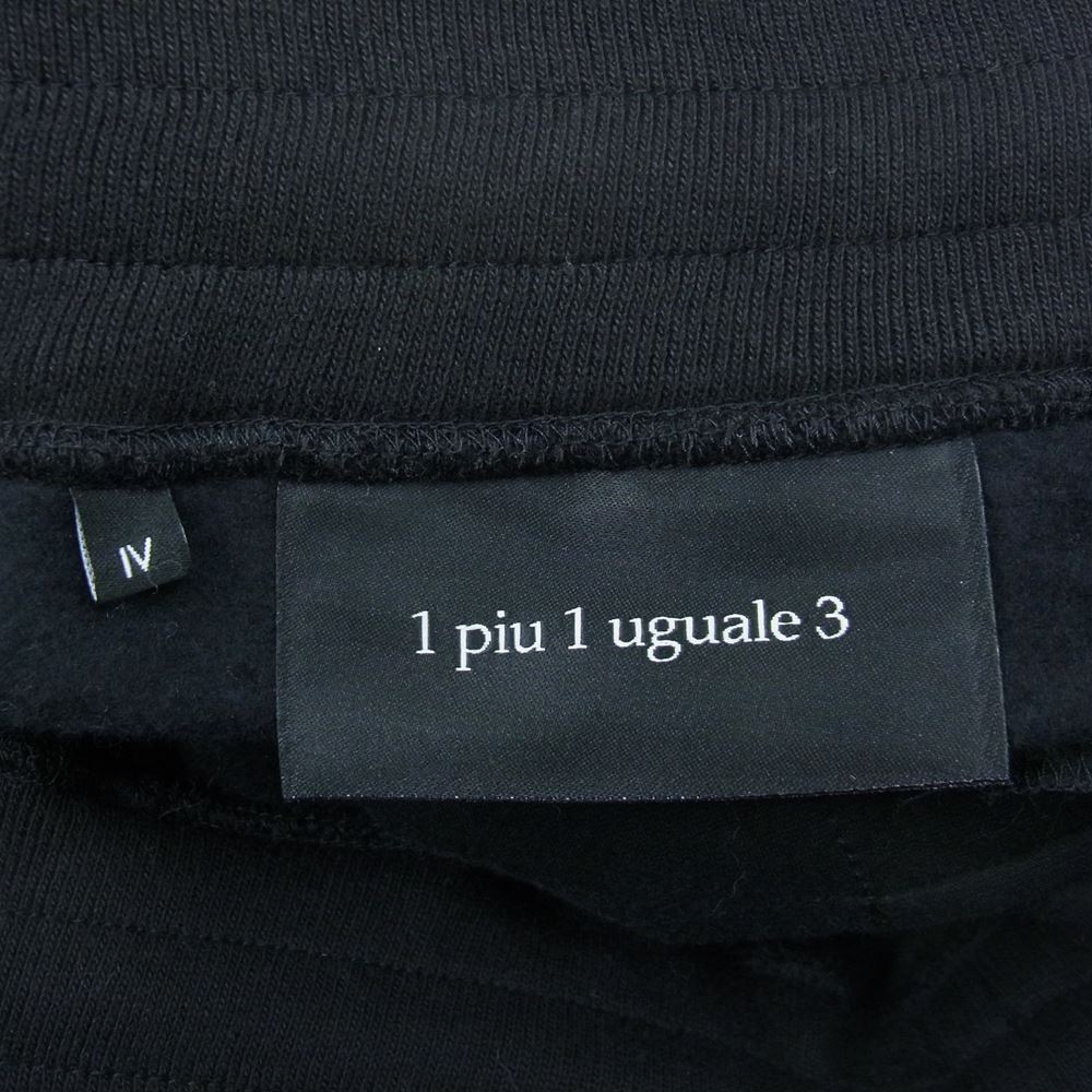 1piu1uguale3 ウノピュウノウグァーレトレ MRP535 COT356 lucien pellat-finet ルシアンペラフィネ CAMO LEAF SWEAT SHORTS カモリーフ スウェット ショーツ ハーフパンツ ブラック系 4【中古】