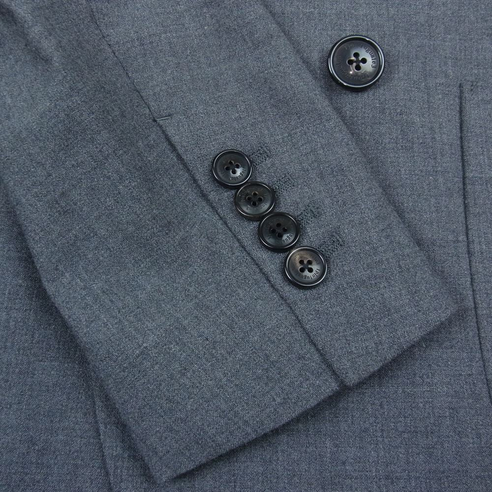 1piu1uguale3 ウノピュウノウグァーレトレ 21AW MRB517 WOL117 COMFY W-JKT ダブルブレスト ピークドラペル テーラードジャケット グレー系 5【美品】【中古】