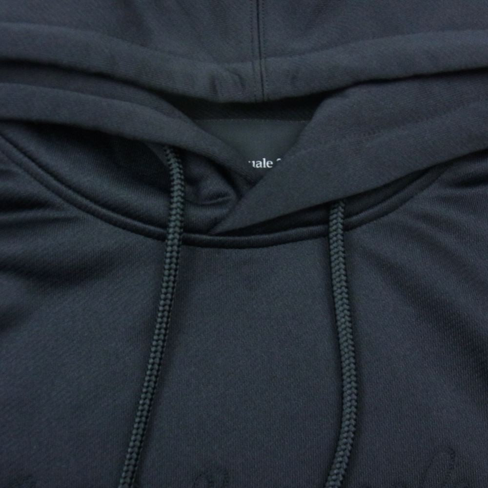 1piu1uguale3 ウノピュウノウグァーレトレ MRB566 CTP094 lucien pellat-finet ルシアンペラフィネ BACK LEAF PULLOVER PARKA バックリーフ プルオーバ― パーカー ブラック系 6【美品】【中古】