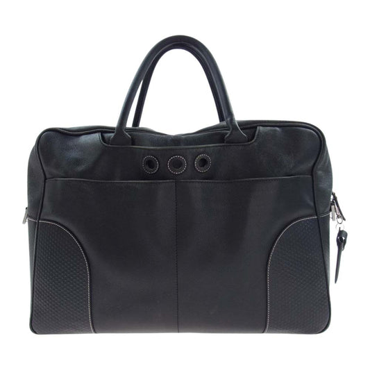 Dunhill ダンヒル レザー ボストン トート バッグ ブラック系【中古】