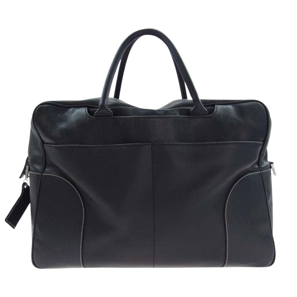 Dunhill ダンヒル レザー ボストン トート バッグ ブラック系【中古】