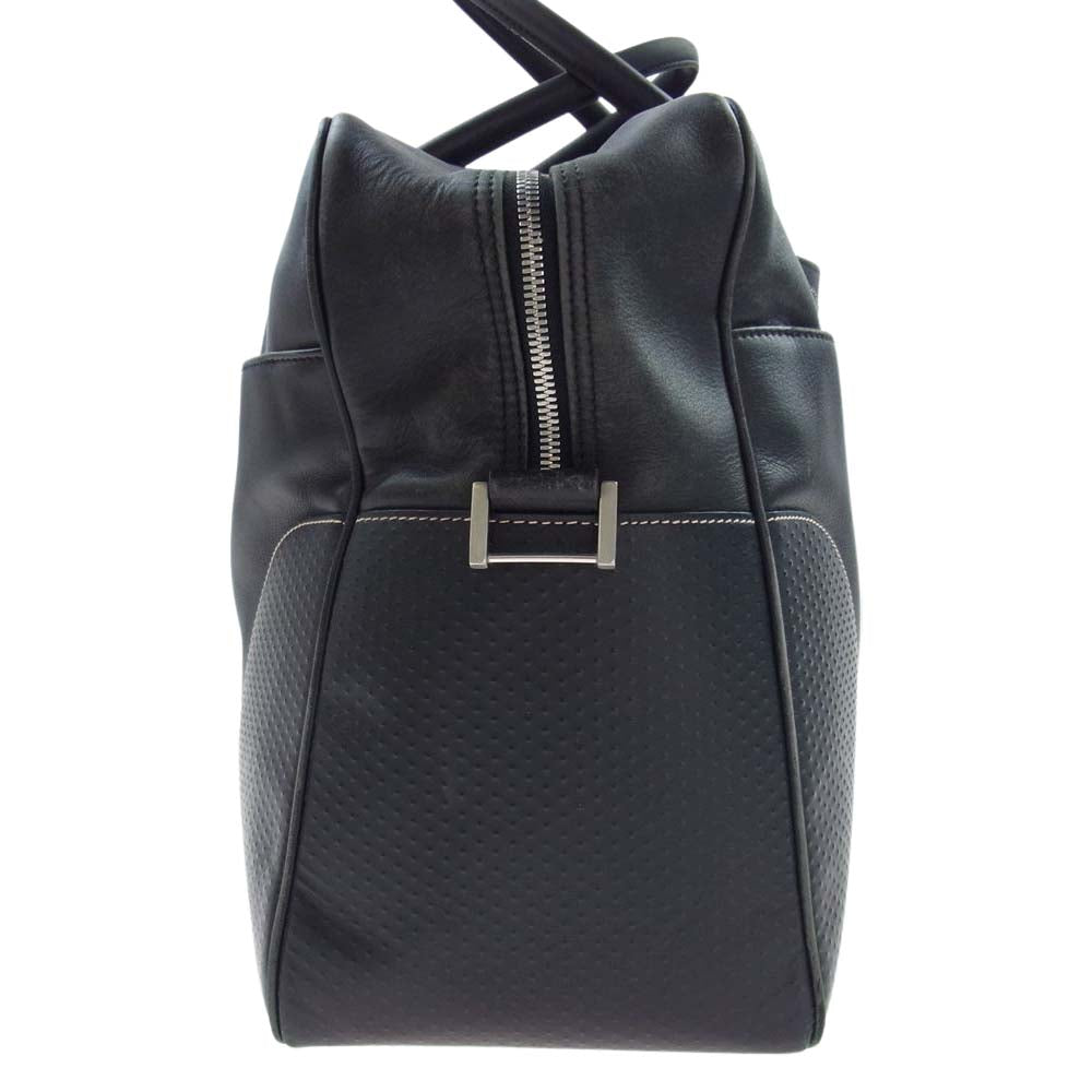 Dunhill ダンヒル レザー ボストン トート バッグ ブラック系【中古】