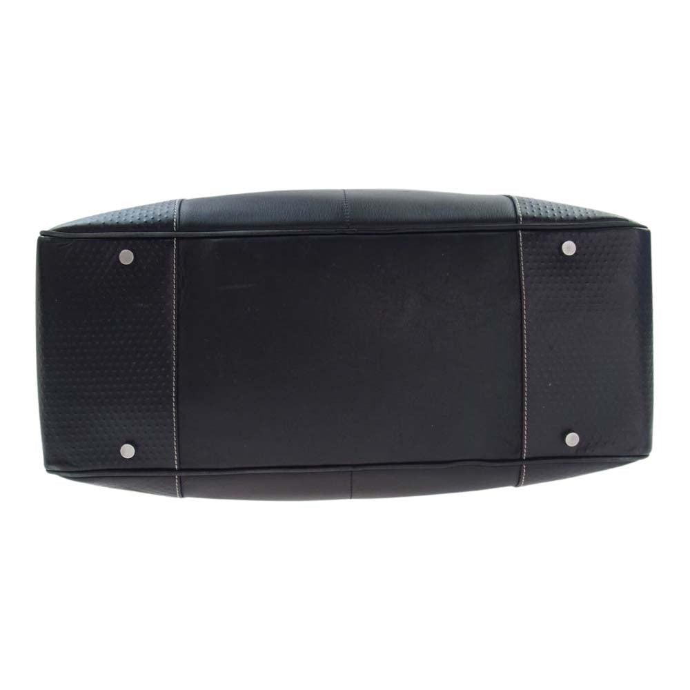 Dunhill ダンヒル レザー ボストン トート バッグ ブラック系【中古】