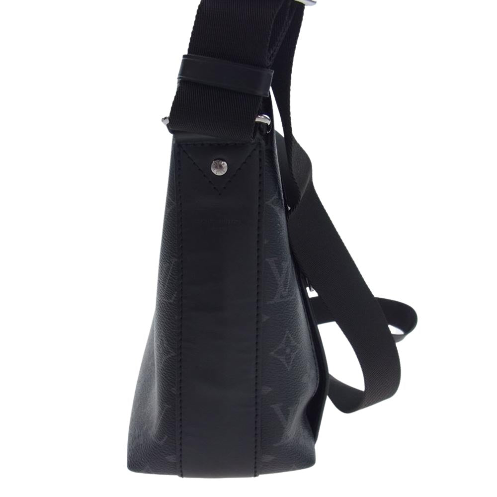 LOUIS VUITTON ルイ・ヴィトン M44223 オディセ メッセンジャー PM モノグラム エクリプス ショルダー バッグ ブラック系【中古】