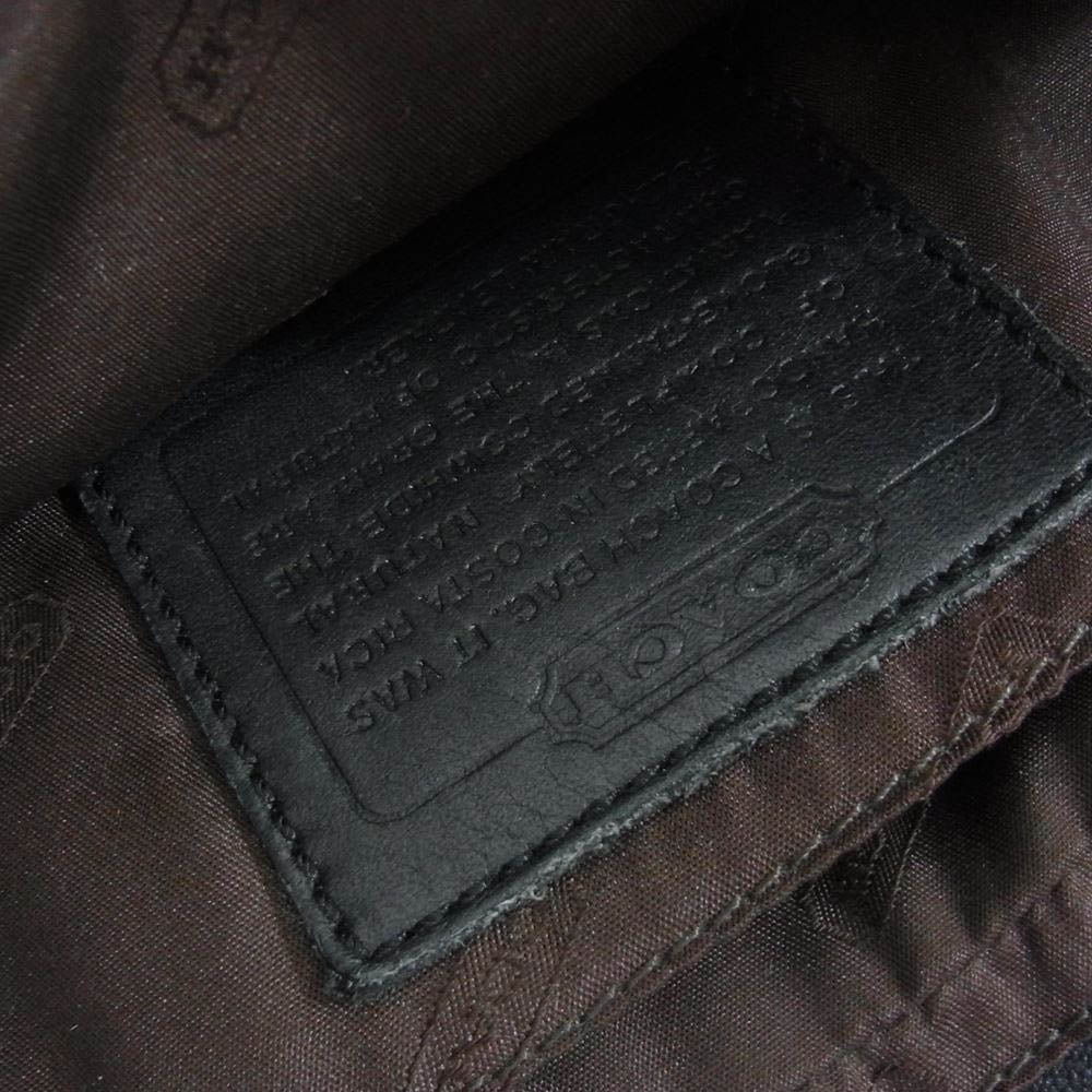 COACH コーチ 9589 レザー ショルダー バッグ ブラック系【中古】