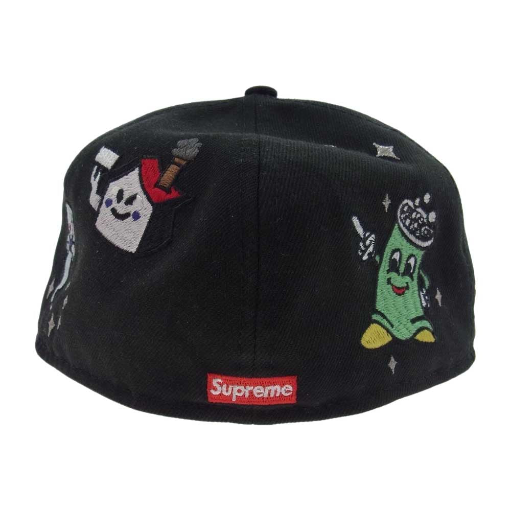 Supreme シュプリーム 22SS Characters S Logo New Era キャラクター 刺繍 Sロゴ ニューエラ ベースボール キャップ ブラック系 58.7cm【中古】