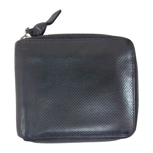 BOTTEGAVENETA ボッテガヴェネタ 122809 V0013 1000 ラウンドジップ 二つ折り 財布 ウォレット ブラック系【中古】
