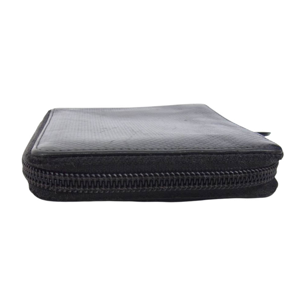 BOTTEGAVENETA ボッテガヴェネタ 122809 V0013 1000 ラウンドジップ 二つ折り 財布 ウォレット ブラック系【中古】