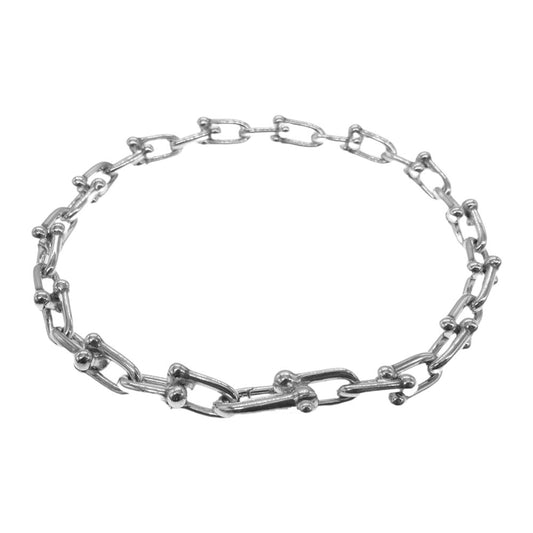 TIFFANY&Co. ティファニー ハードウェア ミディアム リンク ブレスレット 21cm シルバー系【中古】