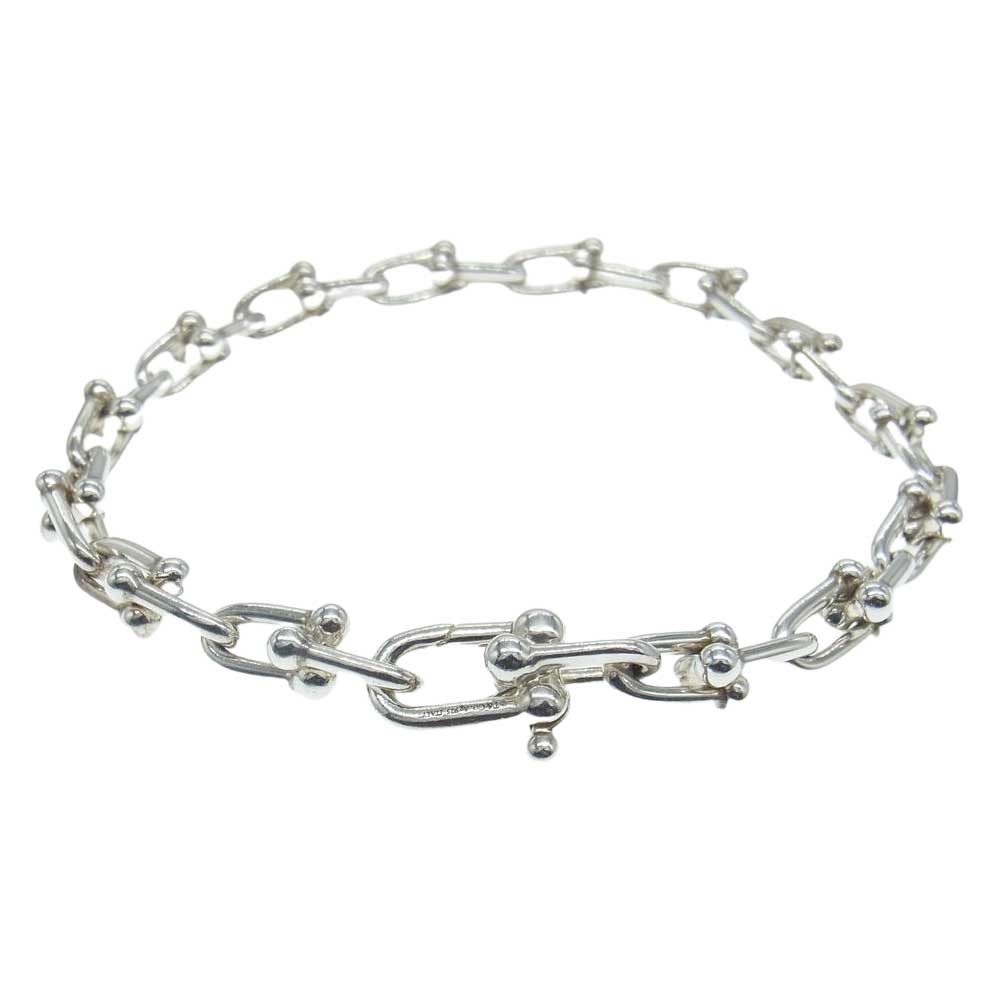 TIFFANY&Co. ティファニー ハードウェア ミディアム リンク ブレスレット 21cm シルバー系【中古】