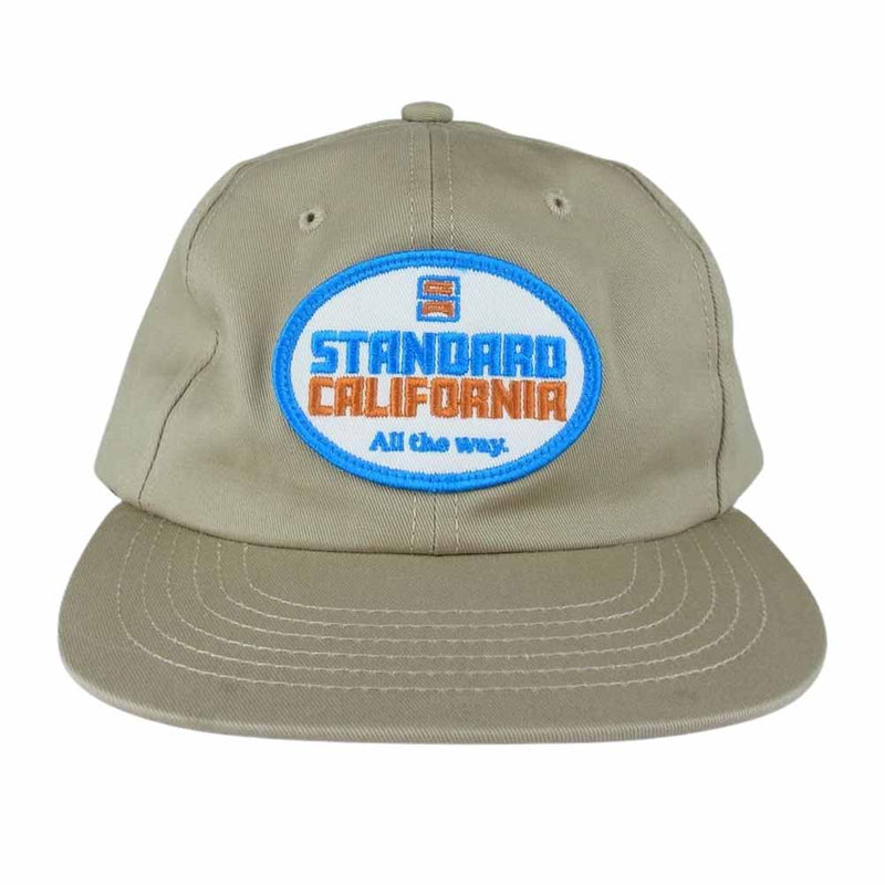 STANDARD CALIFORNIA スタンダードカリフォルニア SD OVAL LOGO PATCH TWILL CAP キャンバス キャップ ベージュ系 F【新古品】【未使用】【中古】