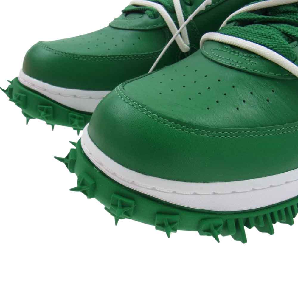 NIKE ナイキ DR0500 300 × Off-White Air Force 1 Mid SP Leather Pine Green オフホワイト エアフォース ミッド パイングリーン スニーカー グリーン系 27.5cm【新古品】【未使用】【中古】