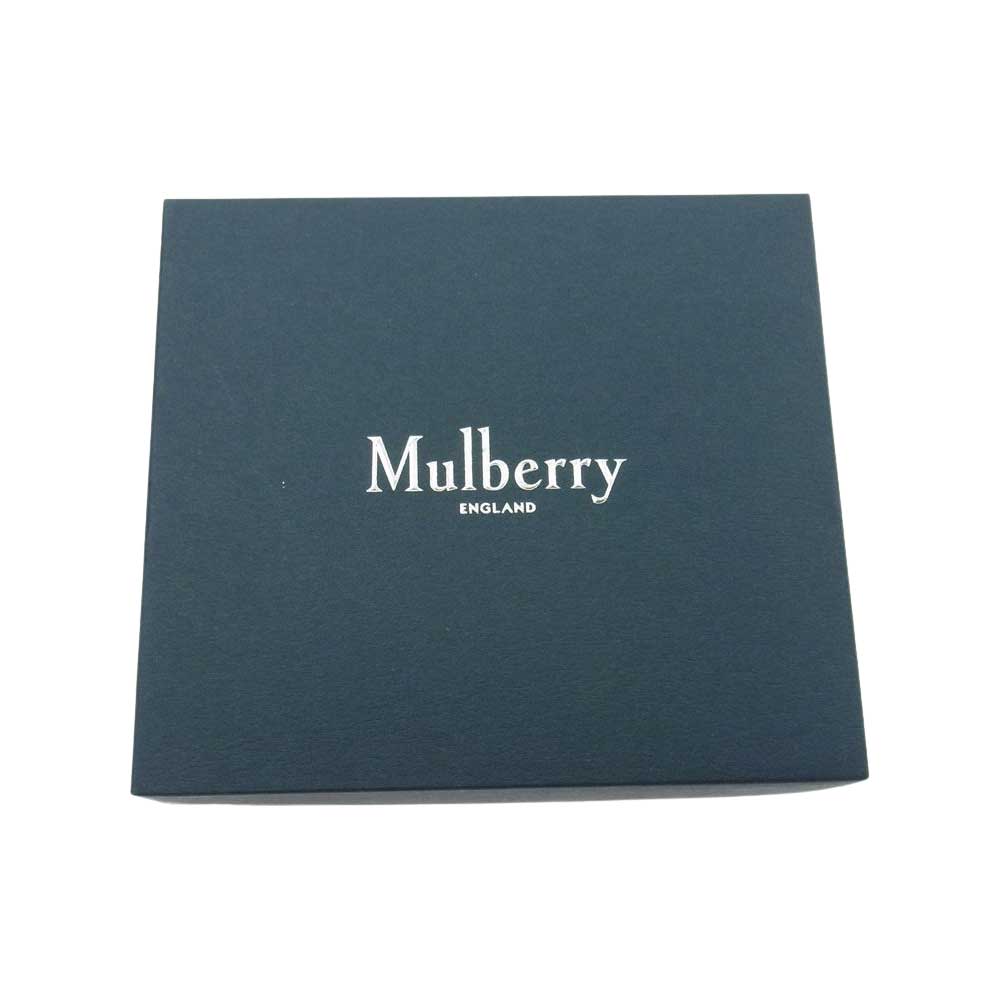 MULBERRY マルベリー RL5074/346 Small Continental French Purse Grain Veg Tanned 財布 二つ折り パープル系 F【中古】