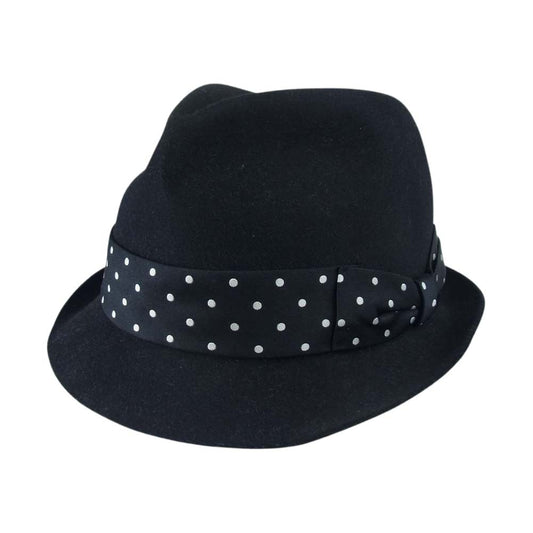 WACKO MARIA ワコマリア 東京HATROCKERS ドット リボン ウール フェルト 中折れ ハット ブラック系 M【中古】