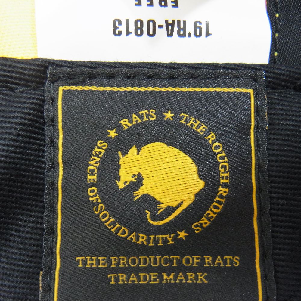 RATS ラッツ 19’RA-0813 TEAM CAP DOZENS 刺繍 チーム キャップ イエロー系【中古】