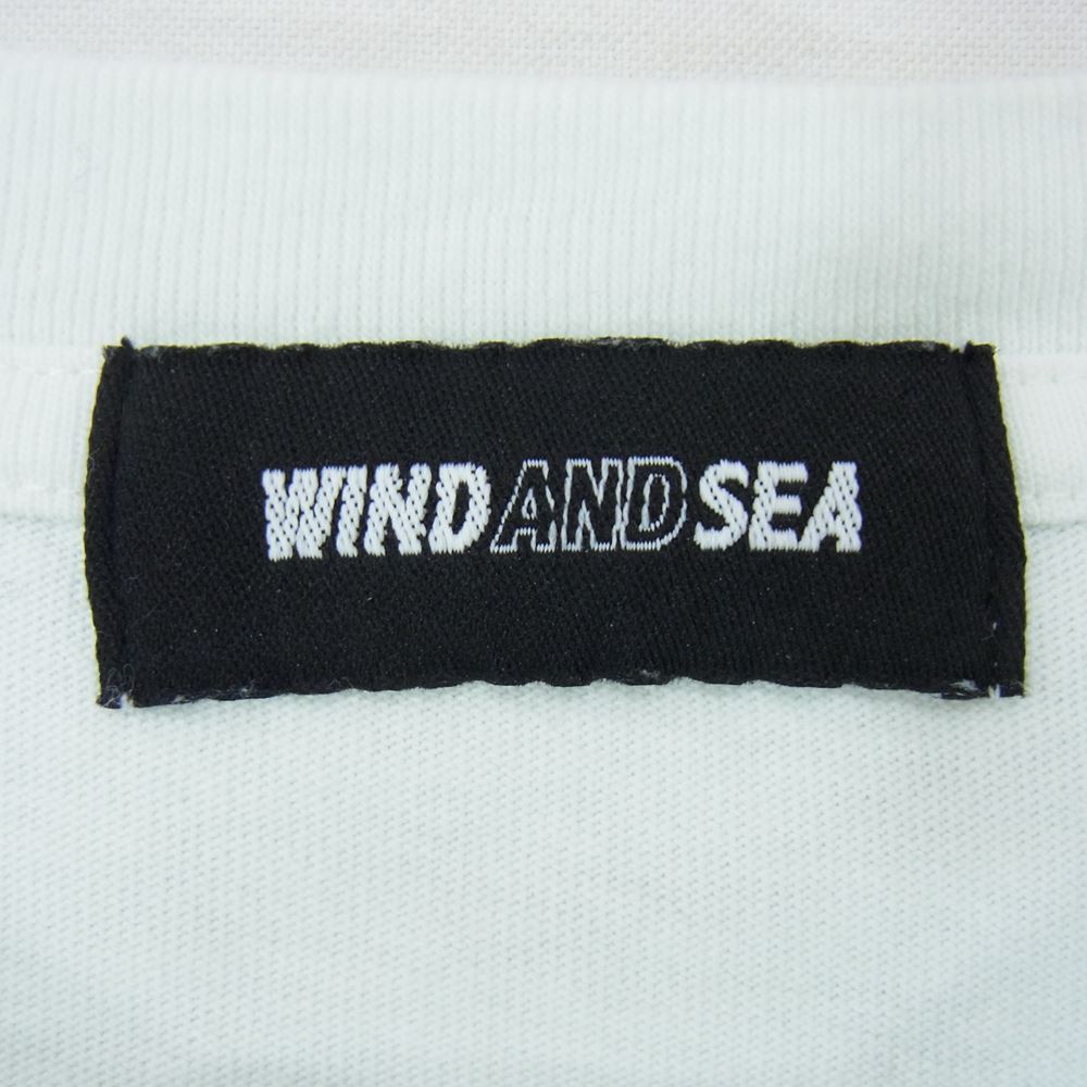WIND AND SEA ウィンダンシー WDS-HUF-01 × HUF ハフ SOLID AND TIE DYE TEE ソリッド アンド タイダイ ロゴ プリント 半袖 Tシャツ ブルー系 S【中古】