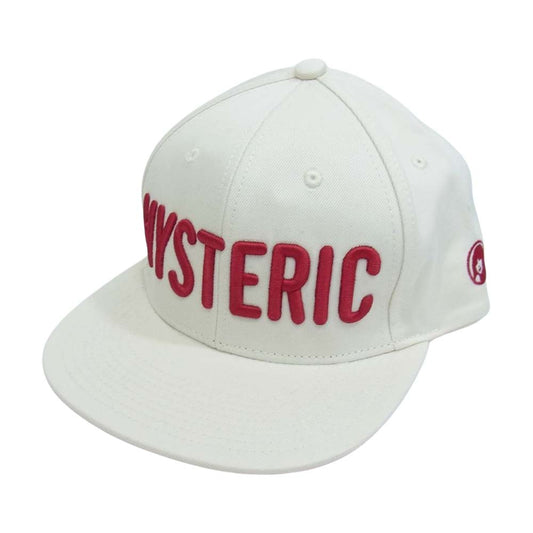 HYSTERIC GLAMOUR ヒステリックグラマー 02201QH01 SOUND＆VISION 刺繍 キャップ オフホワイト系 FREE【中古】