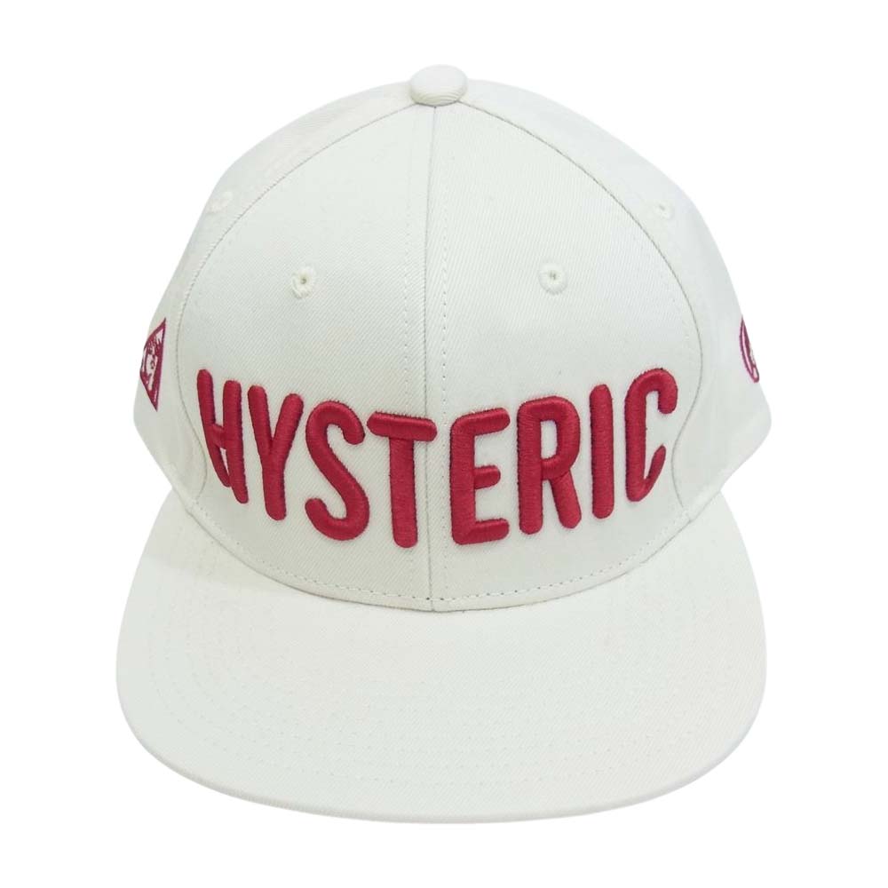 HYSTERIC GLAMOUR ヒステリックグラマー 02201QH01 SOUND＆VISION 刺繍 キャップ オフホワイト系 FREE【中古】