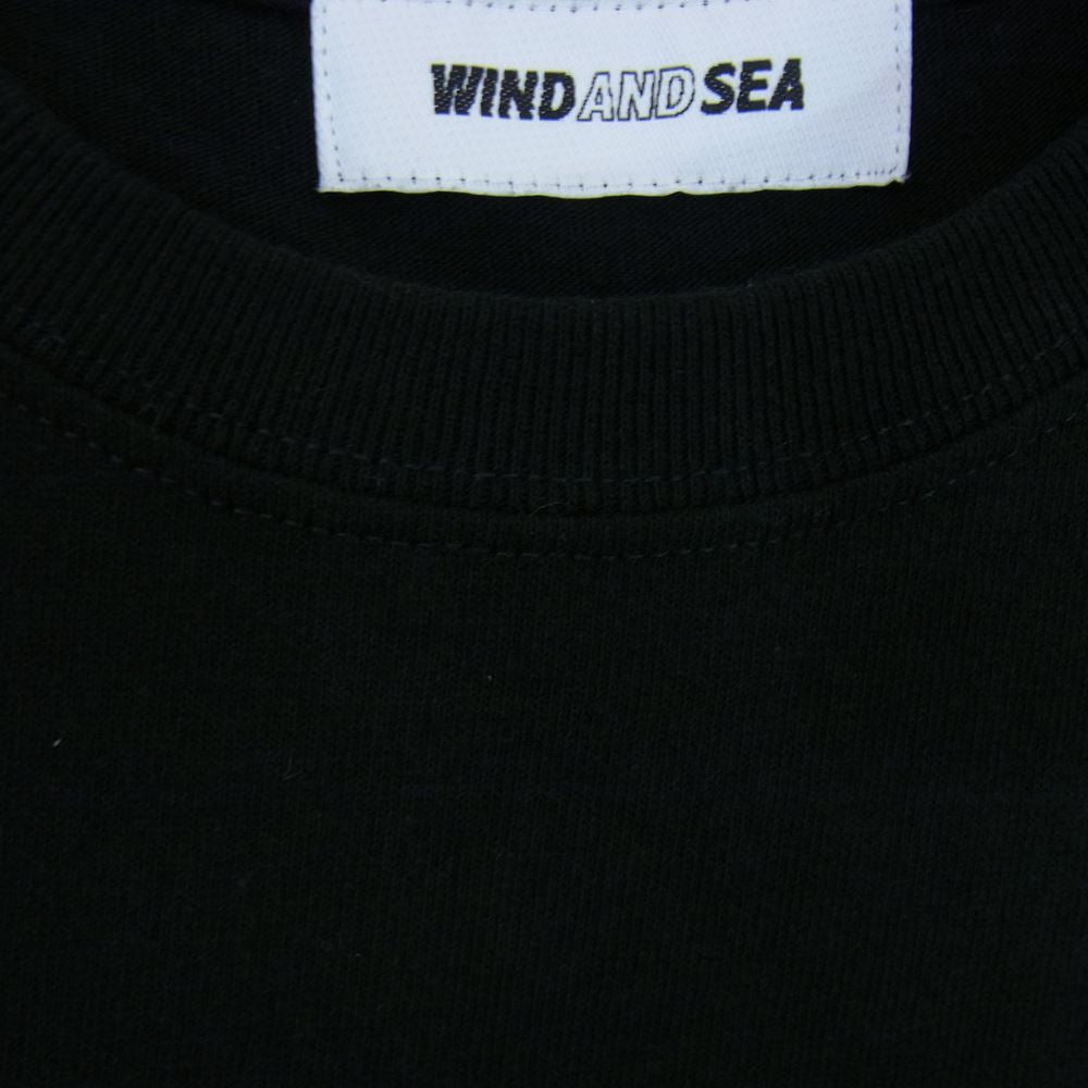 WIND AND SEA ウィンダンシー x Levi Pata リーバイパタ Moon And Star Tee 発泡 プリント ムーン アンド スター 半袖 Tシャツ ブラック系 S【中古】