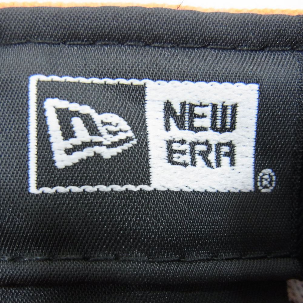 F.C.R.B. エフシーアールビー FCRB-178072 × NEW ERA ニューエラ EMBLEM 59FIFTY エンブレム 刺繍 ベースボール キャップ オレンジ系 7 1/4【中古】