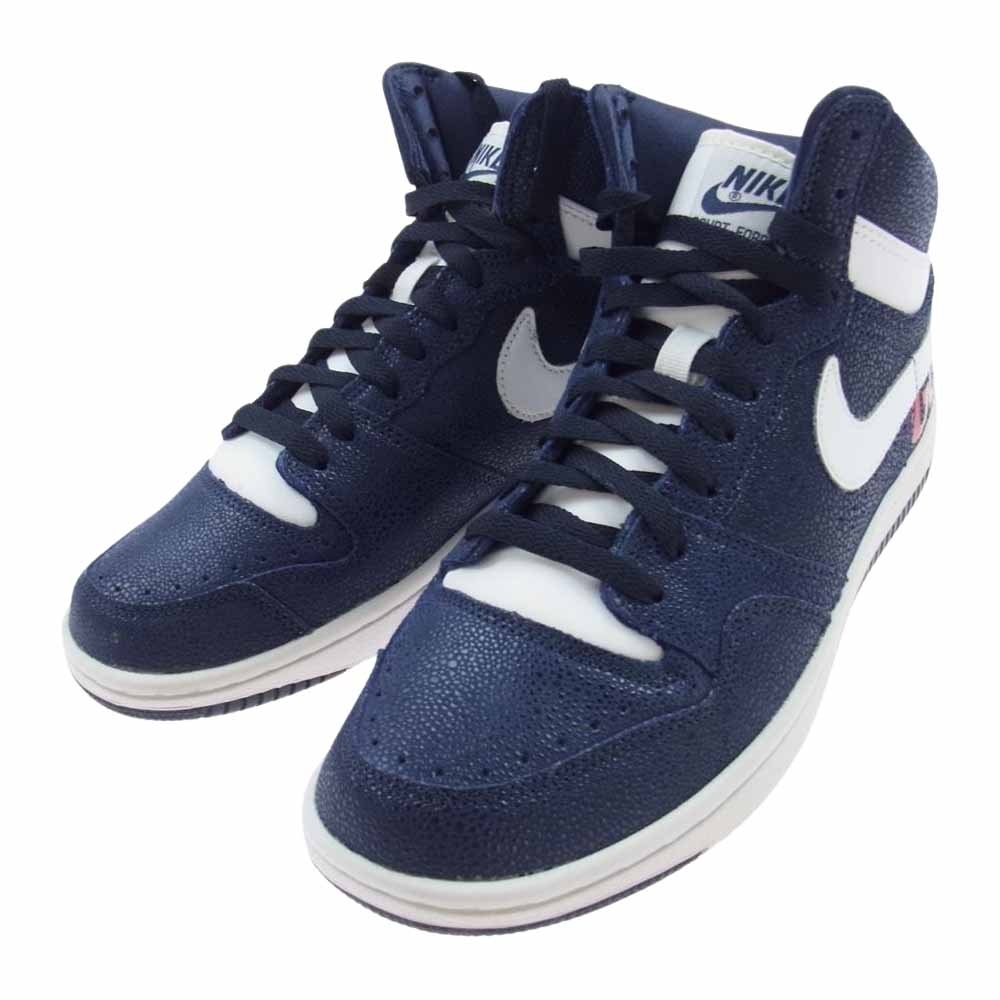NIKE ナイキ 814913-414 COURT FORCE SP FRAGMENT GOODENOUGH フラグメント グッドイナフ コート フォース ハイカット スニーカー ネイビー系 26.5cm【新古品】【未使用】【中古】