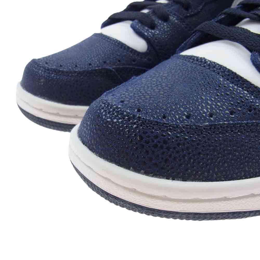 NIKE ナイキ 814913-414 COURT FORCE SP FRAGMENT GOODENOUGH フラグメント グッドイナフ コート フォース ハイカット スニーカー ネイビー系 26.5cm【新古品】【未使用】【中古】