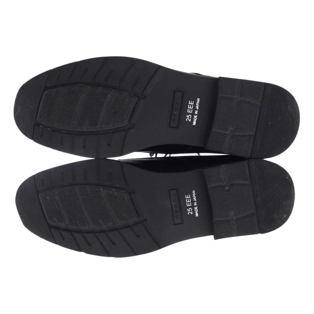 REGAL リーガル 34CL ビジネスシューズ プレーントゥ GORE-TEX ゴアテックス ブラック ブラック系 25EEE【中古】