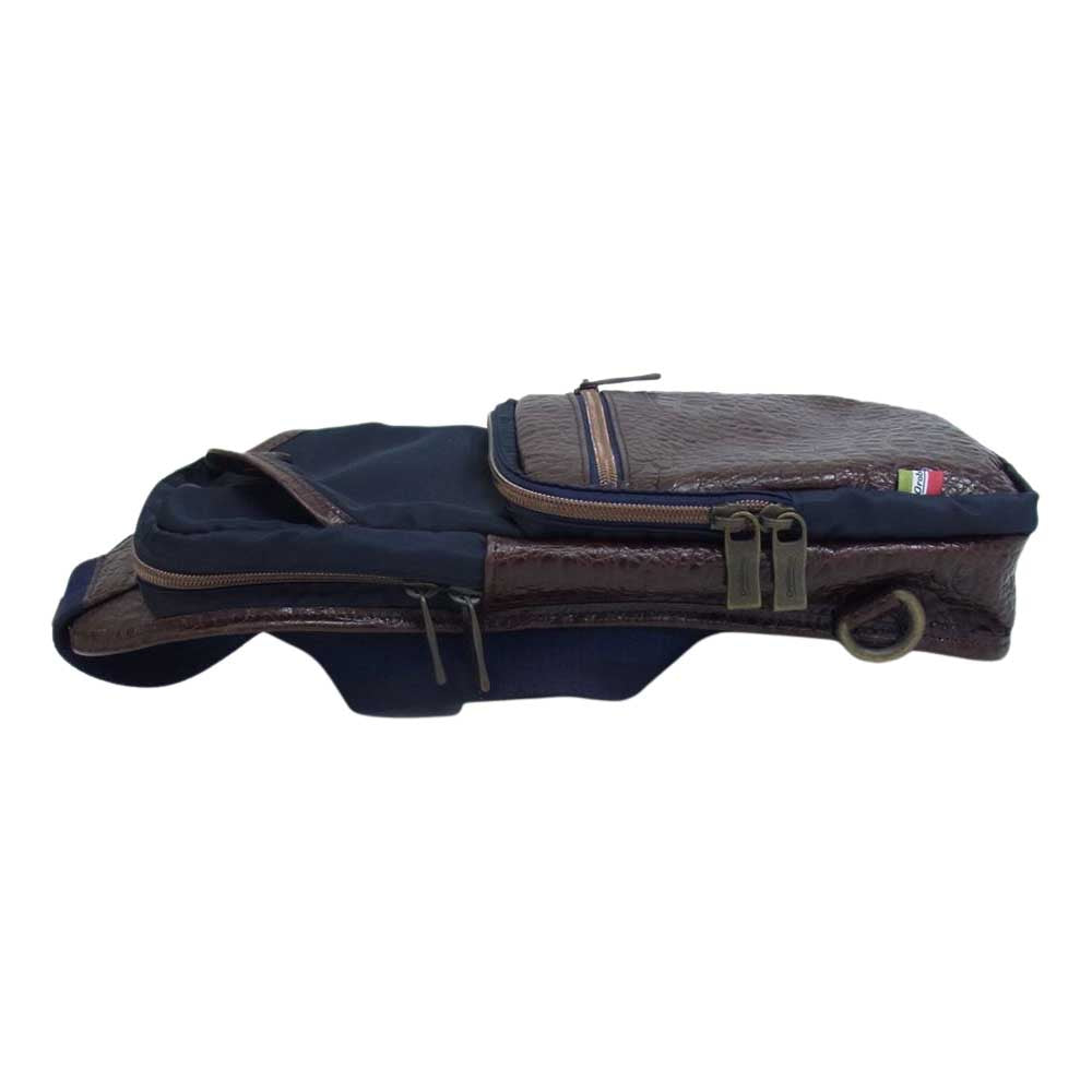 Orobianco オロビアンコ ボディバッグ ショルダーバッグ  ネイビー系【中古】