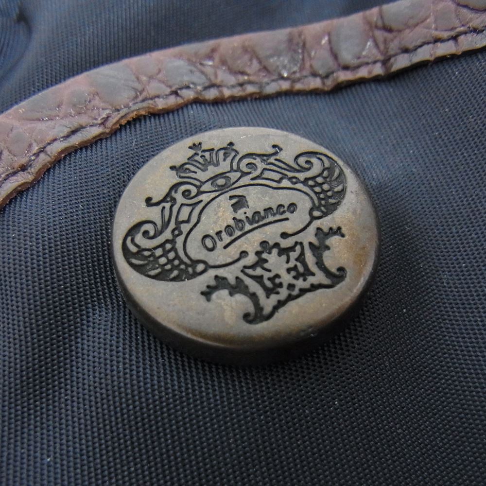 Orobianco オロビアンコ ボディバッグ ショルダーバッグ  ネイビー系【中古】