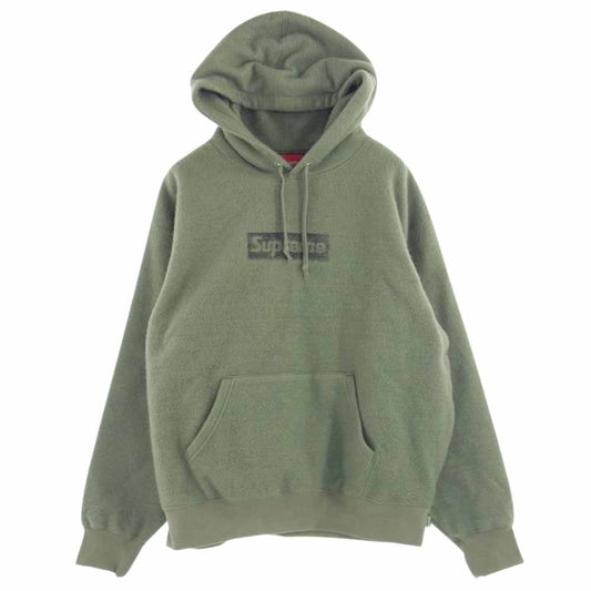 Supreme シュプリーム 23SS Inside Out Box Logo Hooded Sweatshirt インサイドアウト ボックスロゴ フーデッド スウェット プルオーバー パーカー グリーン系 S【美品】【中古】