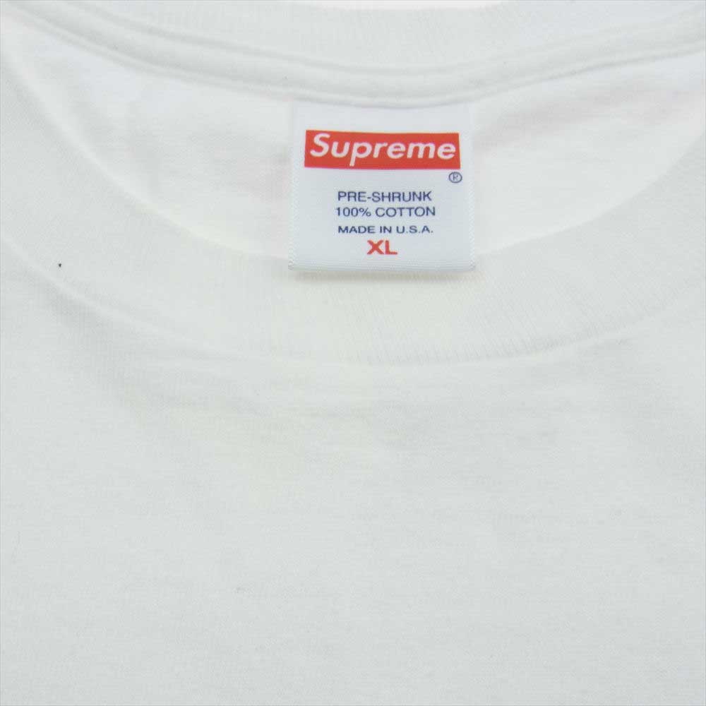 Supreme シュプリーム 21SS KAWS Chalk Box Logo Tee チャコール ボックスロゴ 半袖 Tシャツ ホワイト系 XL【中古】