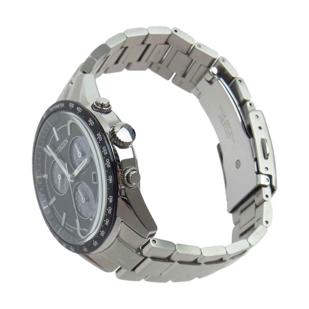 CITIZEN シチズン BL5594-59E シチズンコレクション エコドライブ ソーラー クロノグラフ 黒文字盤 ウォッチ 時計 シルバー系 ブラック系【中古】