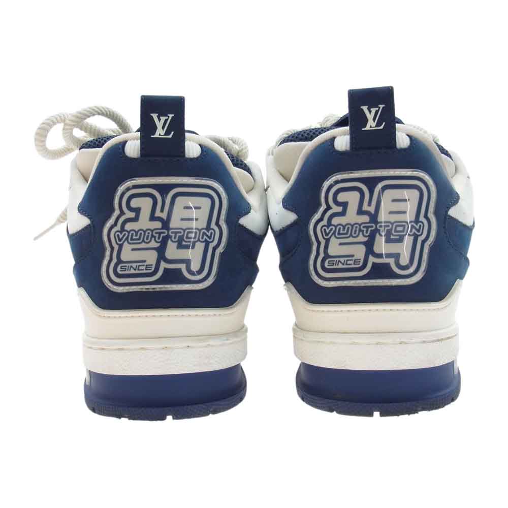 LOUIS VUITTON ルイ・ヴィトン GO1202 1AARRL 23SS LV Skate Sneaker LVスケート・ライン メッシュ スニーカー ネイビー系 ホワイト系 9【中古】