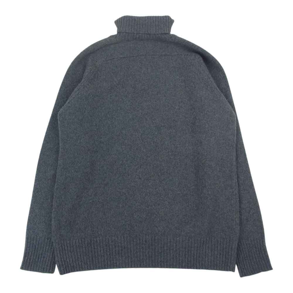 ウェルノード wn19-7fw059-kw カシミヤ タートルネック セーター ニット グレー系 S【中古】