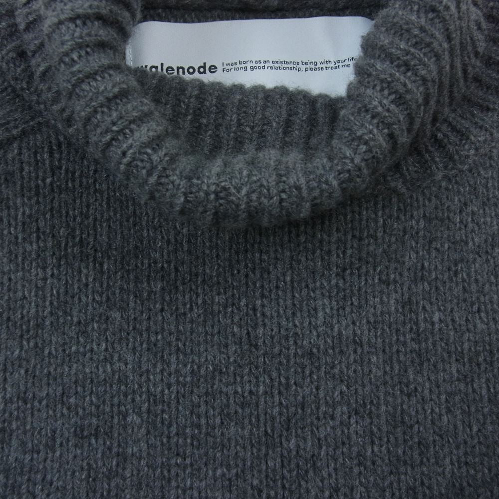 ウェルノード wn19-7fw059-kw カシミヤ タートルネック セーター ニット グレー系 S【中古】