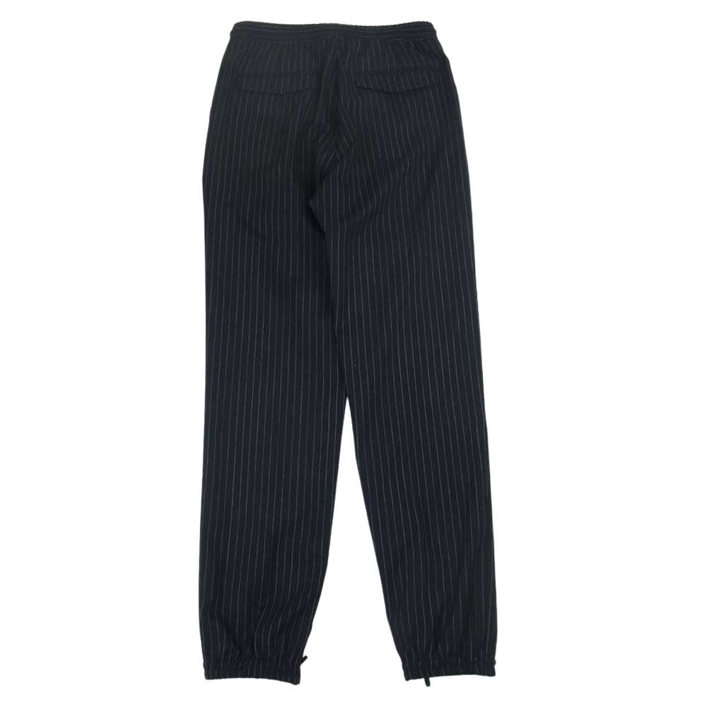 DIOR HOMME ディオールオム クリスヴァンアッシュ期 17SS 733C138E4100 裾ジップ ドローコード ストライプ イージー ジョガーパンツ ブラック系 46【中古】