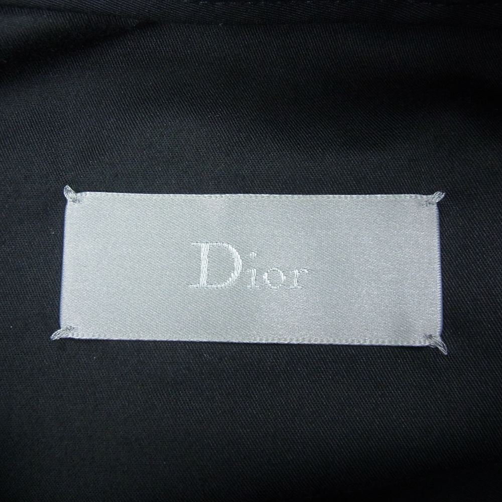 DIOR HOMME ディオールオム クリスヴァンアッシュ期 17SS 733C138E4100 裾ジップ ドローコード ストライプ イージー ジョガーパンツ ブラック系 46【中古】