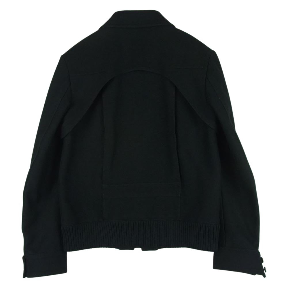 DIOR HOMME ディオールオム エディ期 06AW 06FW 6HH1047805 国内正規品 カシミヤ混 ウエスタン 立体デザイン ウール ジップアップ ジャケット ブルゾン ブラック系 46【中古】