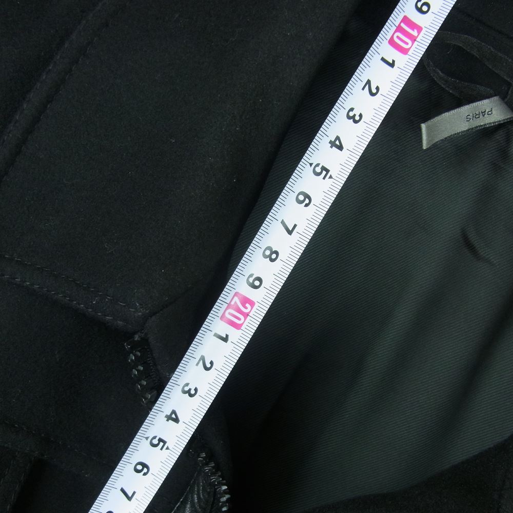 DIOR HOMME ディオールオム エディ期 06AW 06FW 6HH1047805 国内正規品 カシミヤ混 ウエスタン 立体デザイン ウール ジップアップ ジャケット ブルゾン ブラック系 46【中古】