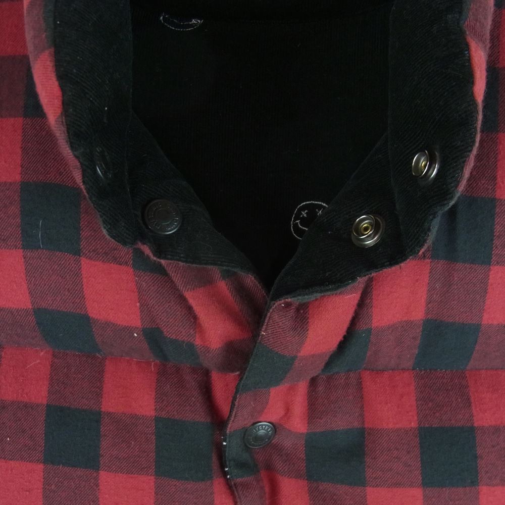 HYSTERIC GLAMOUR ヒステリックグラマー カートコバーン PICK ME PICK ME YEAH REVERSIBLE CORDUROY DOWN VEST リバーシブル コーデュロイ ダウン ベスト ブラック系 レッド系【中古】