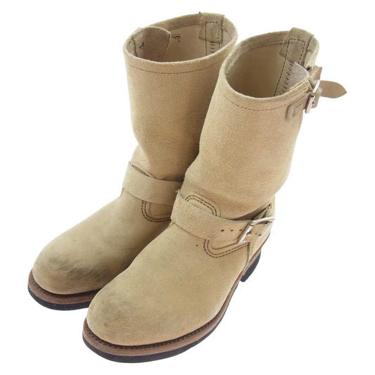 RED WING レッドウィング 8268 羽タグ スエード スウェード エンジニアブーツ ベージュ系 US8D【中古】