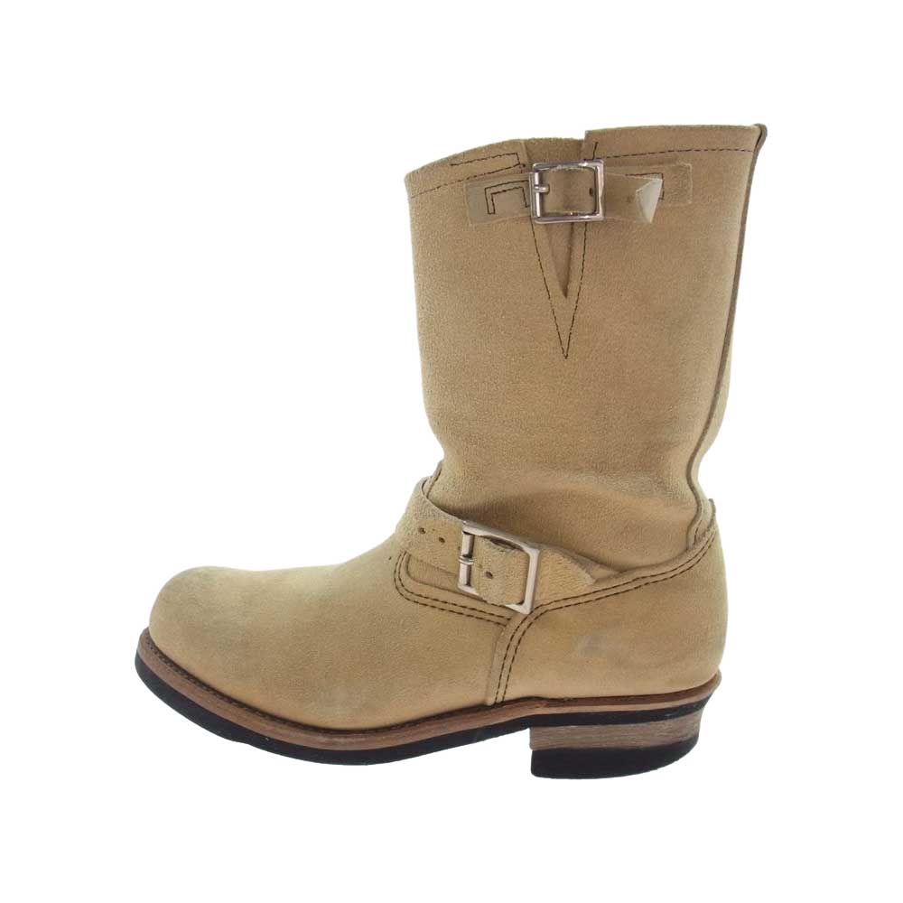 RED WING レッドウィング 8268 羽タグ スエード スウェード エンジニアブーツ ベージュ系 US8D【中古】