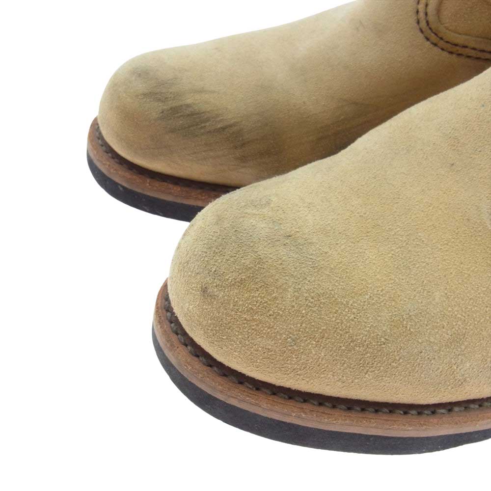 RED WING レッドウィング 8268 羽タグ スエード スウェード エンジニアブーツ ベージュ系 US8D【中古】