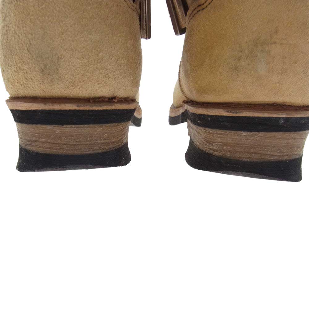 RED WING レッドウィング 8268 羽タグ スエード スウェード エンジニアブーツ ベージュ系 US8D【中古】