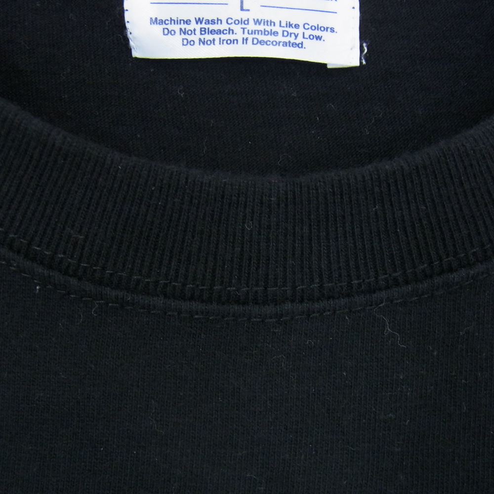 ポークチョップガレージサプライ クルーネック プリント 半袖 Tシャツ ブラック系 L【中古】