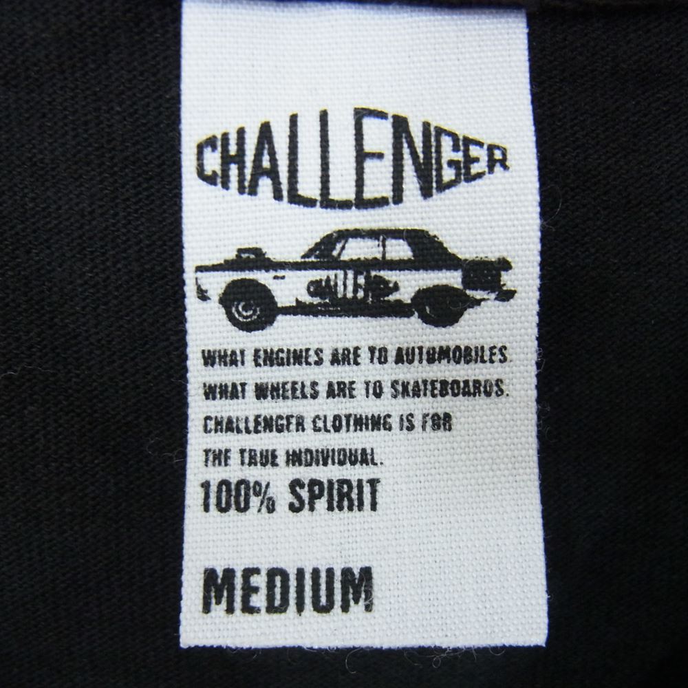 CHALLENGER チャレンジャー 21SS FLY L/S TEE 蝿 ハエ フライ ロゴプリント アームプリント ロングスリーブ 長袖 Tシャツ ブラック系 M【中古】