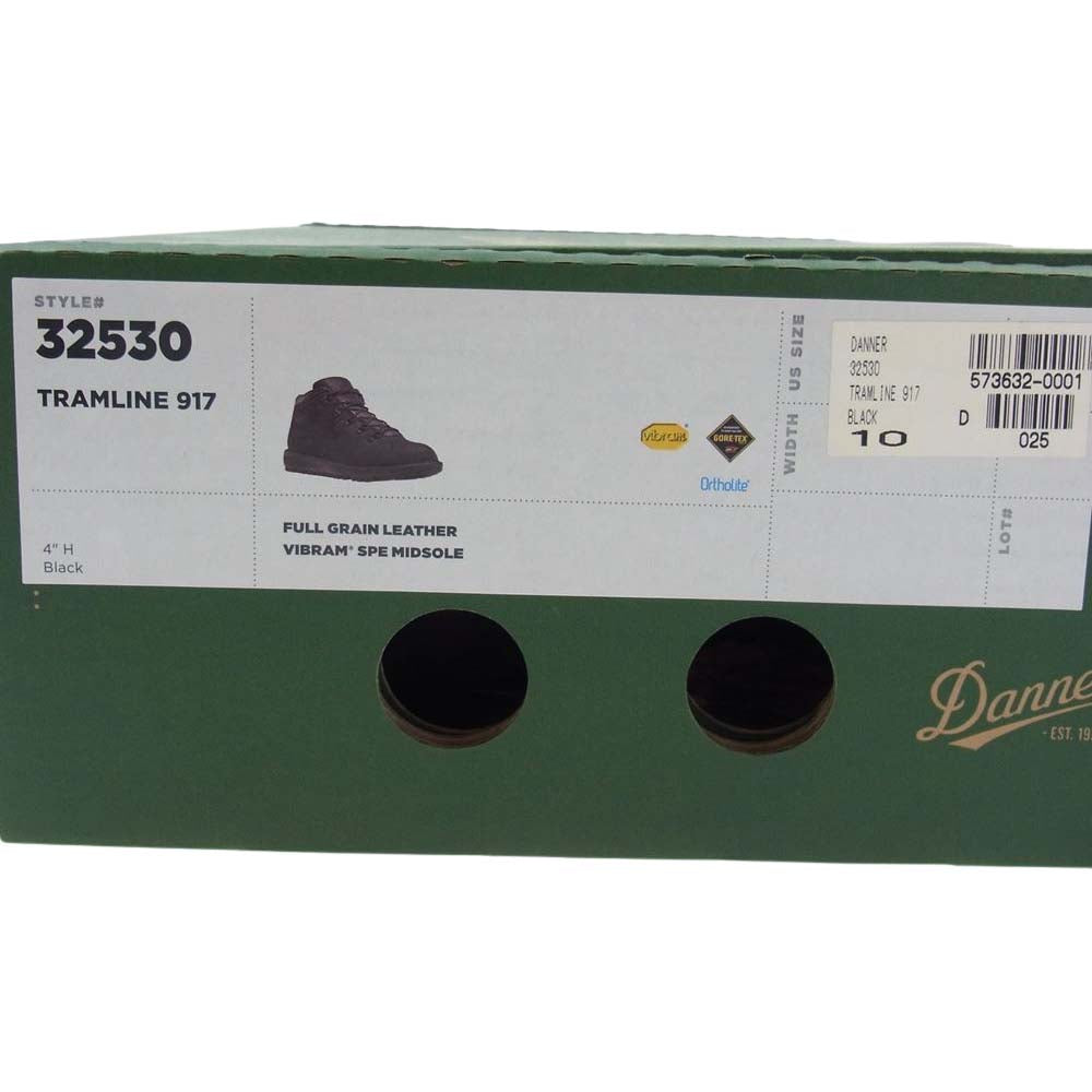 Danner ダナー 32530 TRAMLINE GORE-TEX トラムライン ゴアテックス 917 レザー マウンテン トレッキング ブーツ ブラック系 US10【極上美品】【中古】