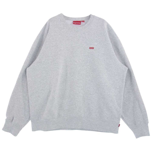 Supreme シュプリーム 21SS  Small Box Crew Neck スモール ボックス ロゴ クルー ネック スウェット グレー系 L【中古】
